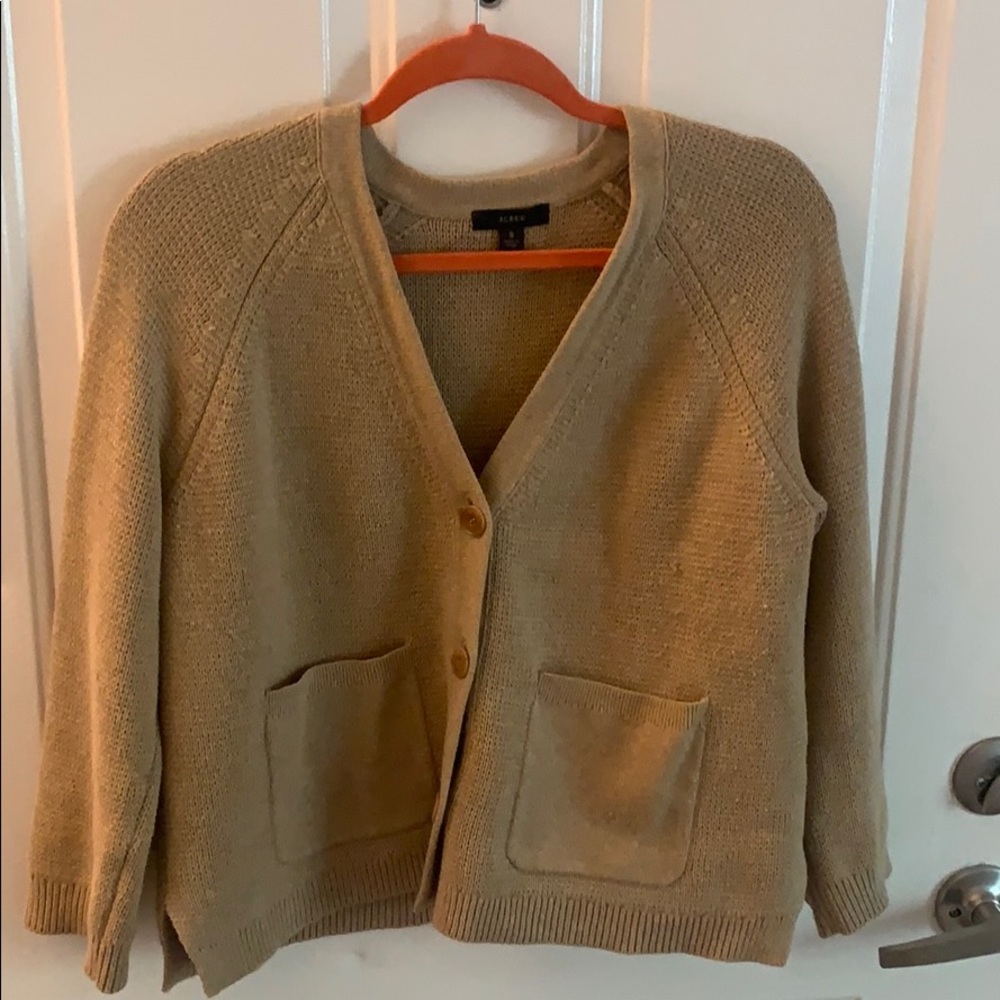 Jcrew camel cardigan